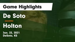 De Soto  vs Holton  Game Highlights - Jan. 23, 2021