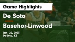 De Soto  vs Basehor-Linwood  Game Highlights - Jan. 20, 2023