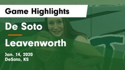 De Soto  vs Leavenworth  Game Highlights - Jan. 14, 2020