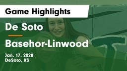 De Soto  vs Basehor-Linwood  Game Highlights - Jan. 17, 2020