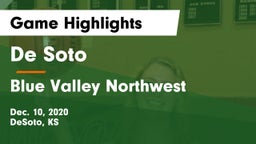 De Soto  vs Blue Valley Northwest  Game Highlights - Dec. 10, 2020