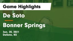 De Soto  vs Bonner Springs  Game Highlights - Jan. 20, 2021