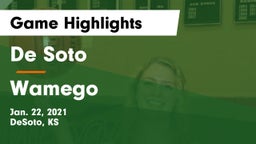 De Soto  vs Wamego  Game Highlights - Jan. 22, 2021