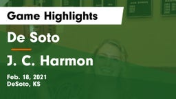 De Soto  vs J. C. Harmon  Game Highlights - Feb. 18, 2021