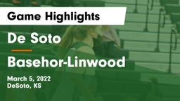 De Soto  vs Basehor-Linwood  Game Highlights - March 5, 2022