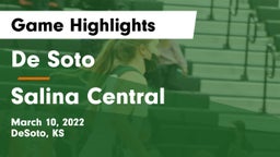 De Soto  vs Salina Central  Game Highlights - March 10, 2022