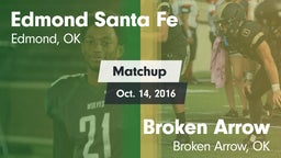 Matchup: Santa Fe  vs. Broken Arrow  2016