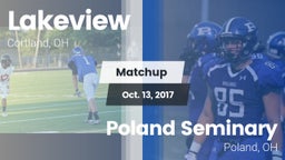 Matchup: Lakeview  vs. Poland Seminary  2017