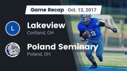 Recap: Lakeview  vs. Poland Seminary  2017