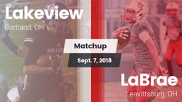 Matchup: Lakeview  vs. LaBrae  2018