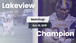 Matchup: Lakeview  vs. Champion  2018