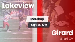 Matchup: Lakeview  vs. Girard  2019