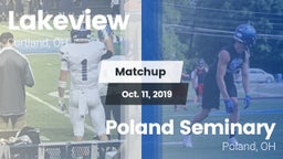 Matchup: Lakeview  vs. Poland Seminary  2019