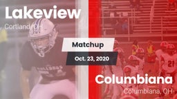 Matchup: Lakeview  vs. Columbiana  2020