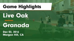 Live Oak  vs Granada  Game Highlights - Dec 02, 2016