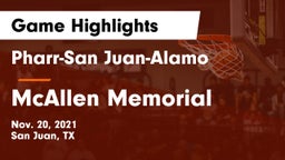 Pharr-San Juan-Alamo  vs McAllen Memorial  Game Highlights - Nov. 20, 2021