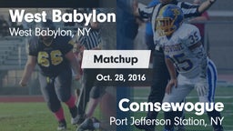 Matchup: West Babylon High vs. Comsewogue  2016