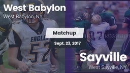 Matchup: West Babylon High vs. Sayville  2017