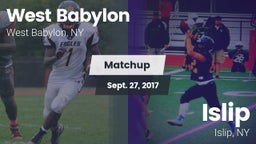 Matchup: West Babylon High vs. Islip  2017