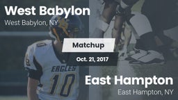 Matchup: West Babylon High vs. East Hampton  2017
