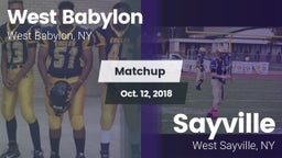 Matchup: West Babylon High vs. Sayville  2018