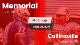 Matchup: Memorial  vs. Collinsville  2018