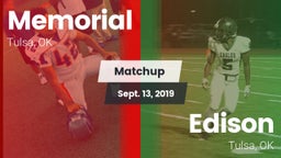 Matchup: Memorial  vs. Edison  2019