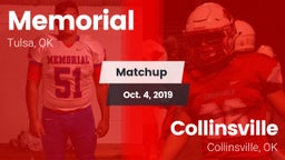 Matchup: Memorial  vs. Collinsville  2019