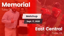 Matchup: Memorial  vs. East Central  2020