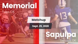 Matchup: Memorial  vs. Sapulpa  2020