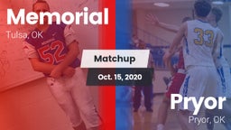 Matchup: Memorial  vs. Pryor  2020