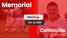 Matchup: Memorial  vs. Collinsville  2020