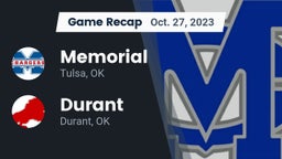 Recap: Memorial  vs. Durant  2023
