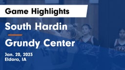 South Hardin  vs Grundy Center  Game Highlights - Jan. 20, 2023