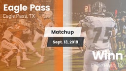 Matchup: Eagle Pass High vs. Winn  2019