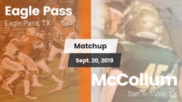 Matchup: Eagle Pass High vs. McCollum  2019