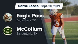 Recap: Eagle Pass  vs. McCollum  2019