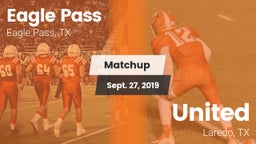 Matchup: Eagle Pass High vs. United  2019