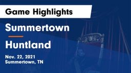 Summertown  vs Huntland Game Highlights - Nov. 22, 2021