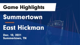 Summertown  vs East Hickman  Game Highlights - Dec. 10, 2021