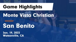Monte Vista Christian  vs San Benito  Game Highlights - Jan. 19, 2022