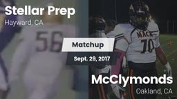 Matchup: Stellar Prep High vs. McClymonds  2017