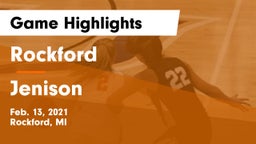 Rockford  vs Jenison   Game Highlights - Feb. 13, 2021
