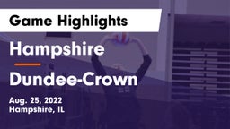 Hampshire  vs Dundee-Crown  Game Highlights - Aug. 25, 2022
