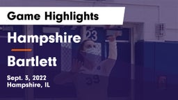 Hampshire  vs Bartlett  Game Highlights - Sept. 3, 2022