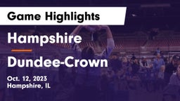 Hampshire  vs Dundee-Crown  Game Highlights - Oct. 12, 2023