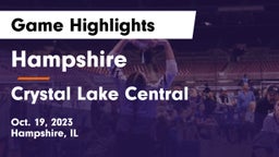 Hampshire  vs Crystal Lake Central  Game Highlights - Oct. 19, 2023