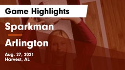 Sparkman  vs Arlington  Game Highlights - Aug. 27, 2021