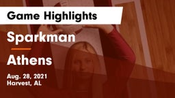 Sparkman  vs Athens  Game Highlights - Aug. 28, 2021