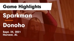 Sparkman  vs Donoho  Game Highlights - Sept. 24, 2021